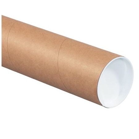 Bsc Preferred 3 x 56'' Kraft Heavy-Duty Tubes with Caps, 24PK BUY00013577